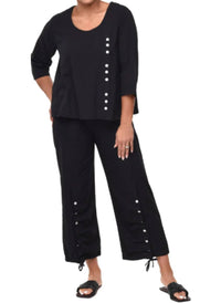 Tulip Clothing - Willis Pullover Top - black - blouses - clothing