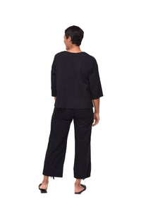 Tulip Clothing - Willis Pullover Top - black - blouses - clothing