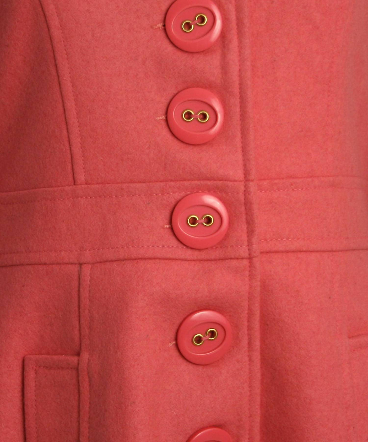 Tulle - Single-breasted Button-down Walker Coat