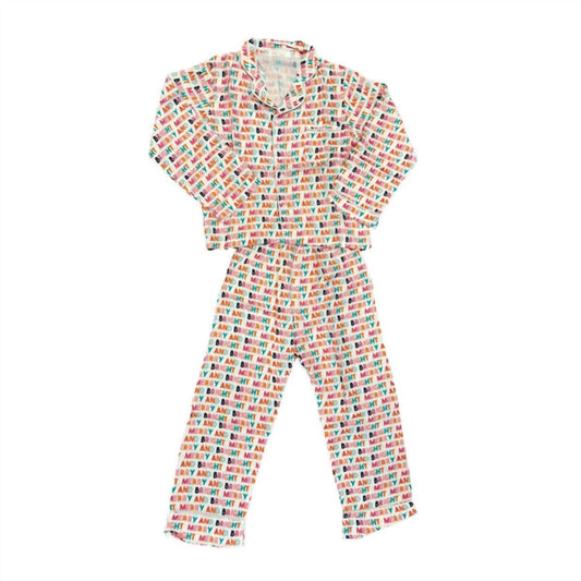 Tweenstyle - Girl's Merry & Bright Loungewear Pajama Set - clothing - graphic - kids