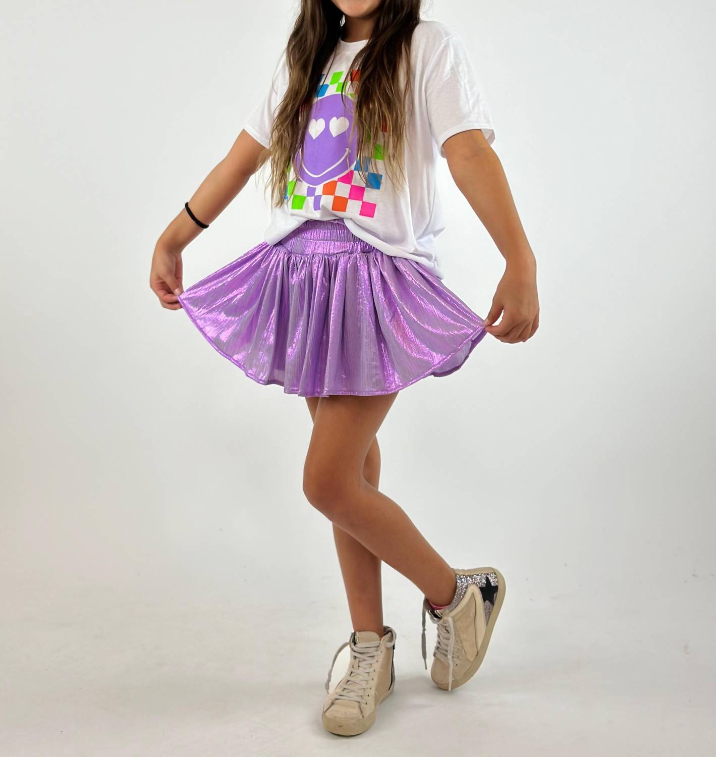 Tweenstyle - Girl's Shimmer Plisse Skort - bottoms - clothing - kids