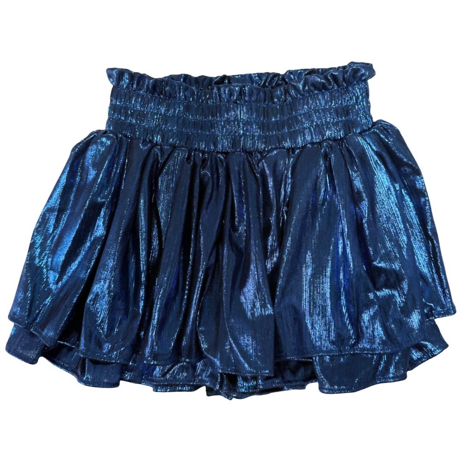 Tweenstyle - Girl's Shimmer Plisse Skort - blue - bottoms - clothing