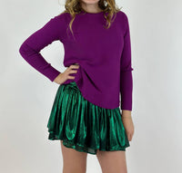 Tweenstyle - Girl's Shimmer Plisse Skort - bottoms - clothing - green