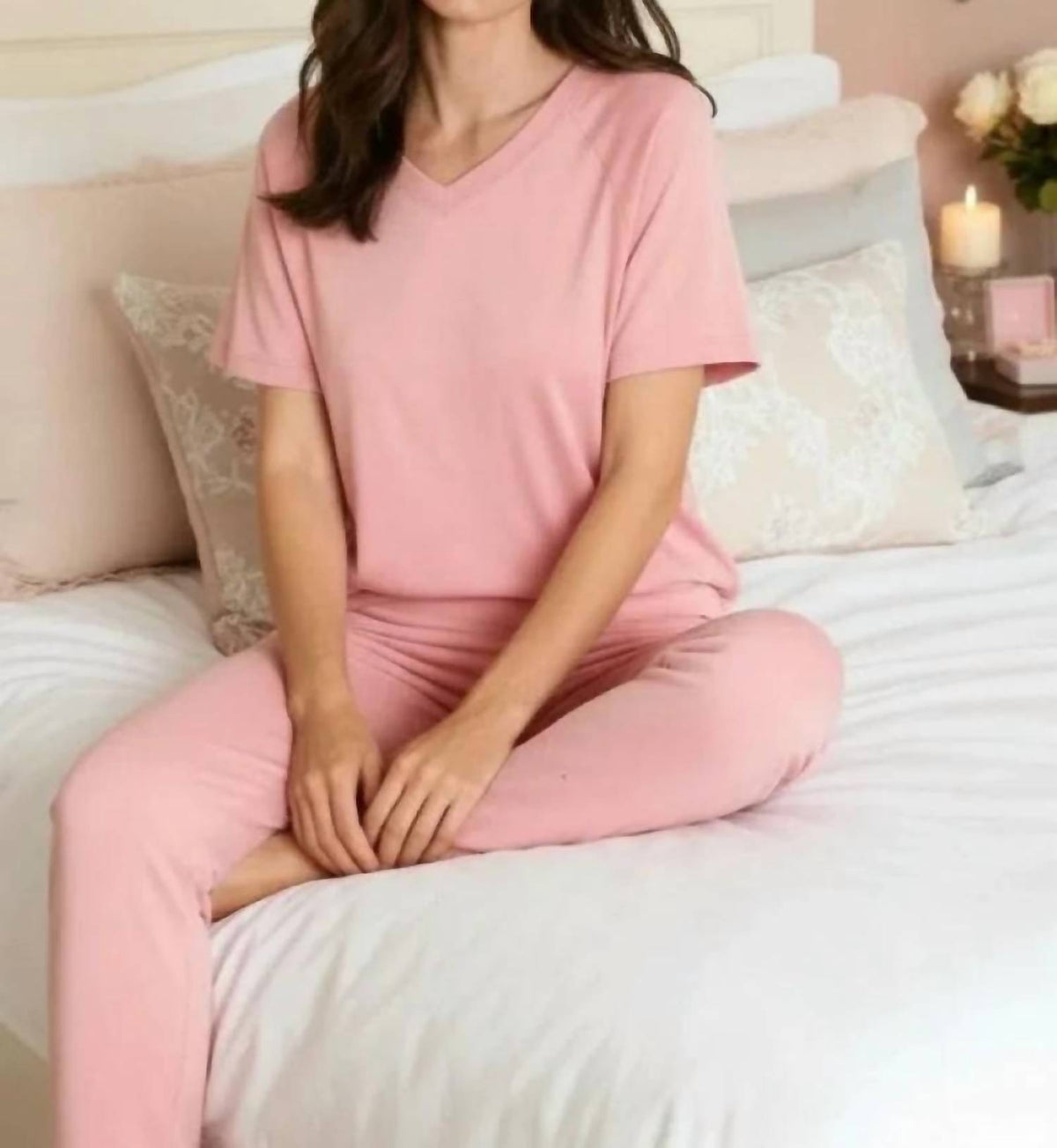 Twelve Eighty Eight - Brenda Short Sleeve Loungewear Set