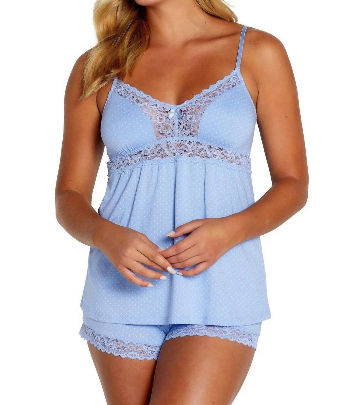 Twelve Eighty Eight - Eva Spaghetti Strap Camisole, Boxer Pajama Set