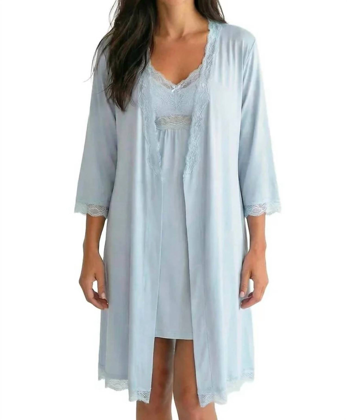 Twelve Eighty Eight - Leslie Spaghetti Strap Chemise Robe Set