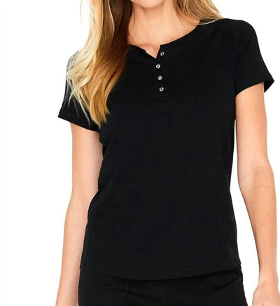 Twelve Eighty Eight - Olivia Short Sleeve Henley Tee