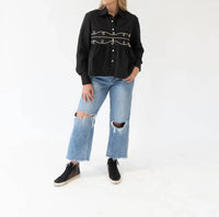 Two - Lacy Pearl Snap Shirt