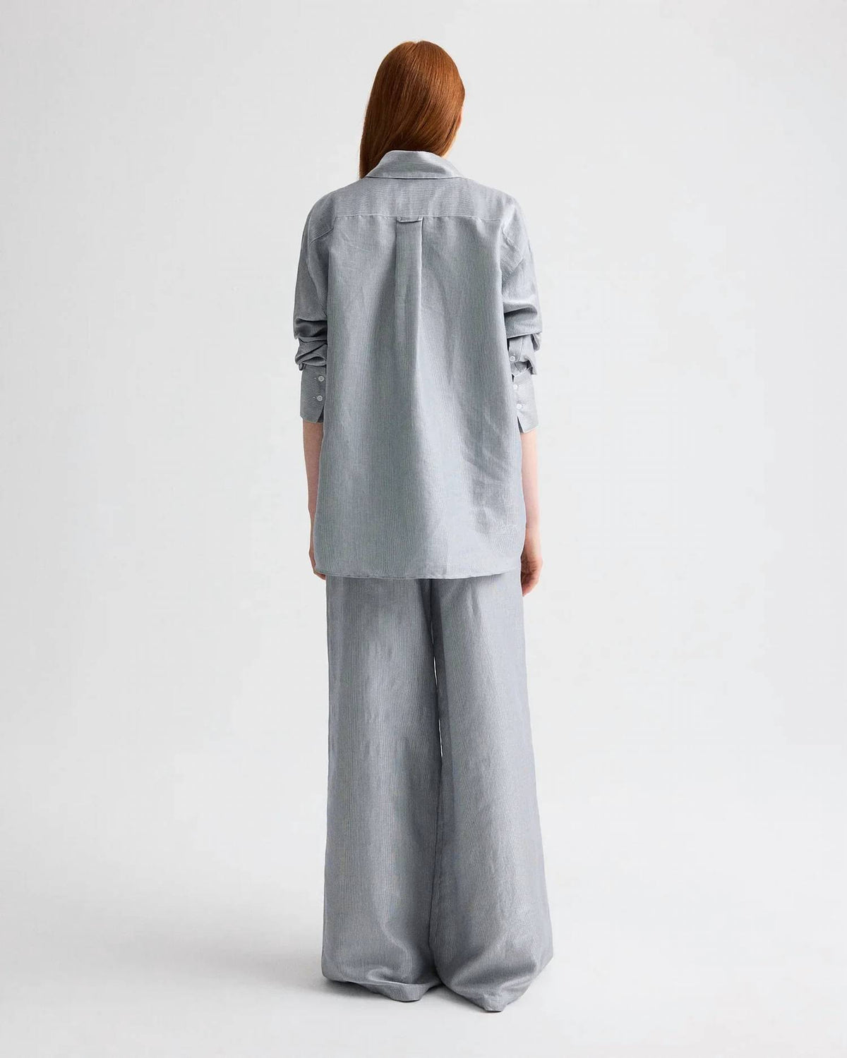 Twp - Big Joe Pinstripe-pattern Oversized Shirt