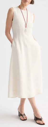 Twp - Darts Crew Neck Midi Dress
