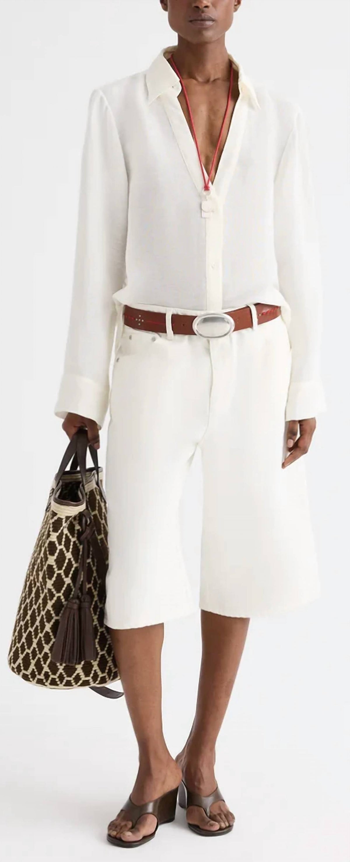 Twp - Deep V-neck Relaxed Shirt