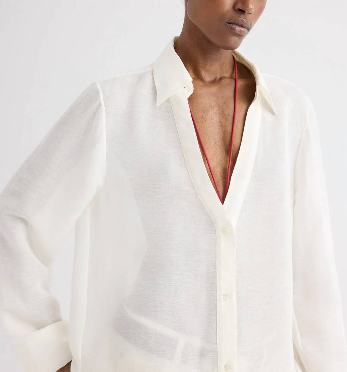 Twp - Deep V-neck Relaxed Shirt