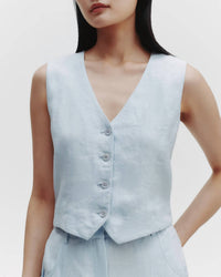 Twp - Kiki's Vest - blue - clothing - jackets