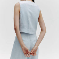 Twp - Kiki's Vest - blue - clothing - jackets