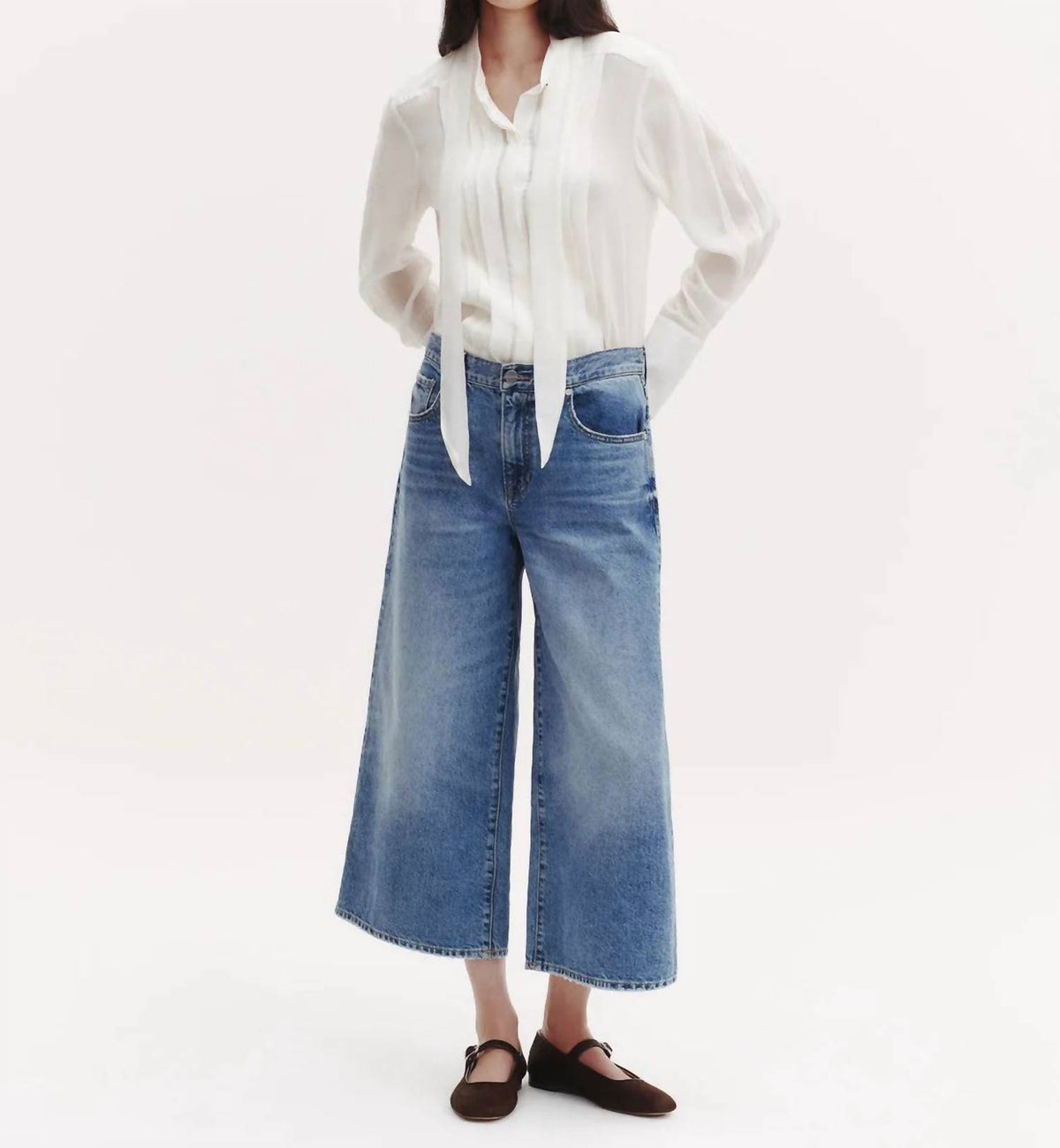 Twp - Patti Pleats And Tie Top