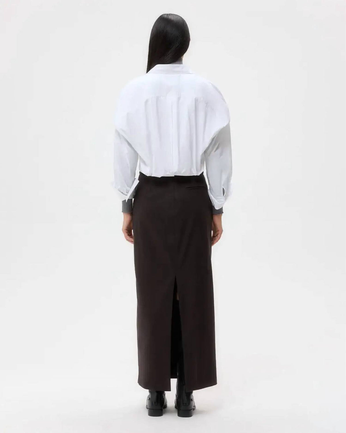 Twp - Taken Cropped Button-down Top