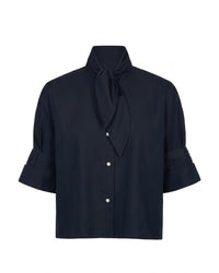 Twp - Women's Tie One On Short Sleeve Button-down Shirt