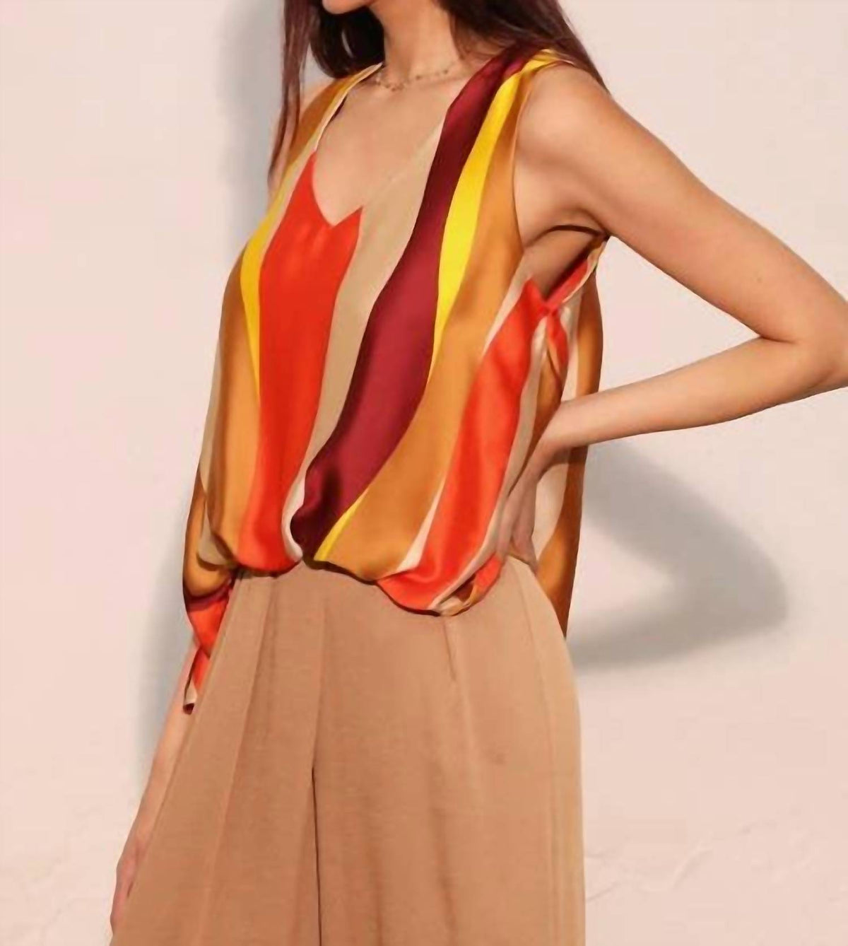 Tyche - Sunset Wonders Front Tucked Top
