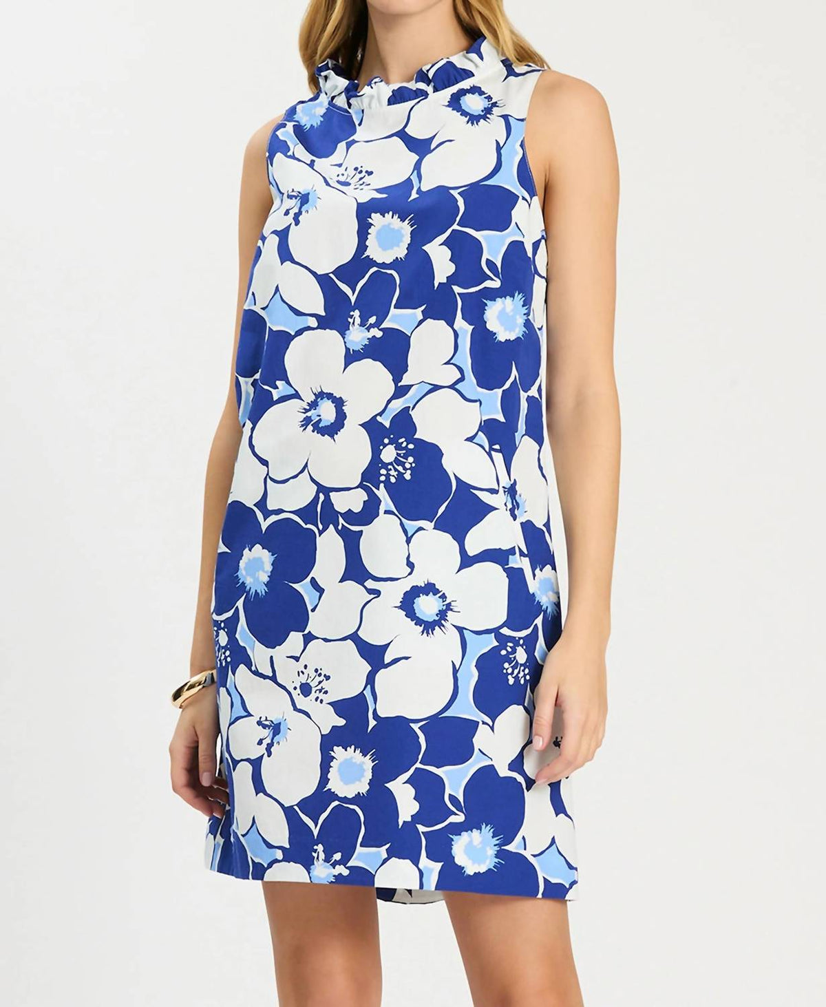 Tyler Boe - Ella Ruffle Neck Dress