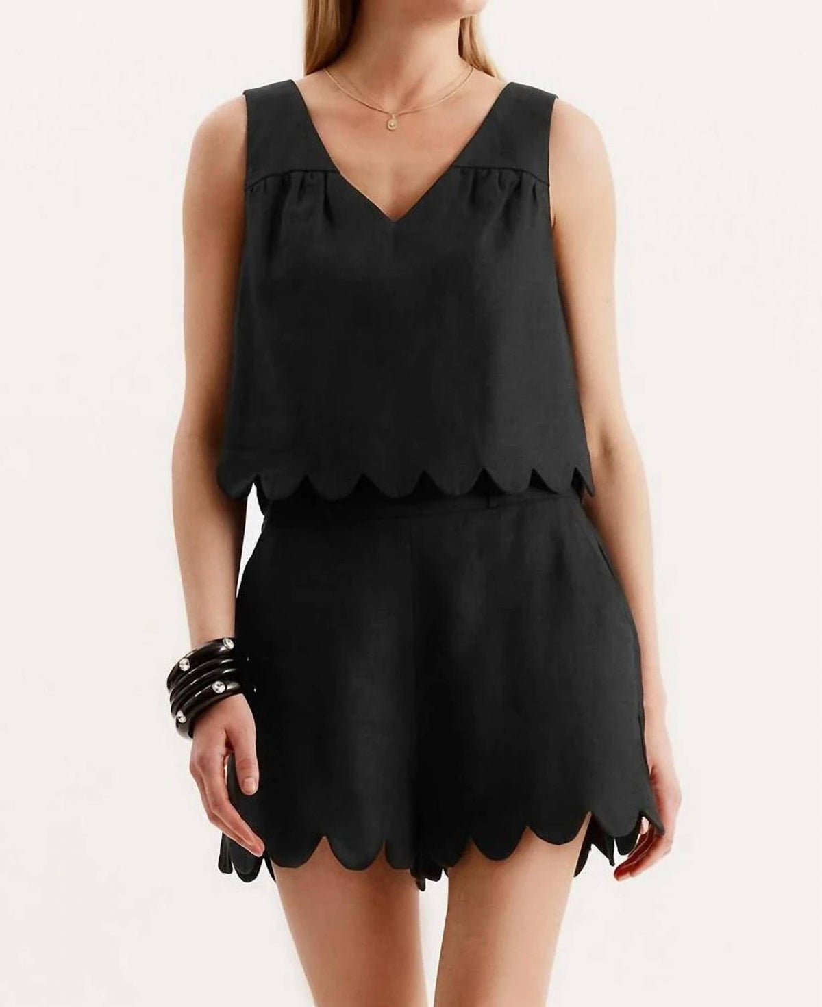 Tyler Boe - Emery Scalloped Top