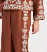 Tyler Boe - Pia Linen Embroidered Jacket