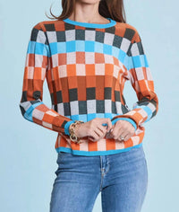 Tyler Boe - Stepped Pattern Crewneck Sweater - clothing - cotton - crew