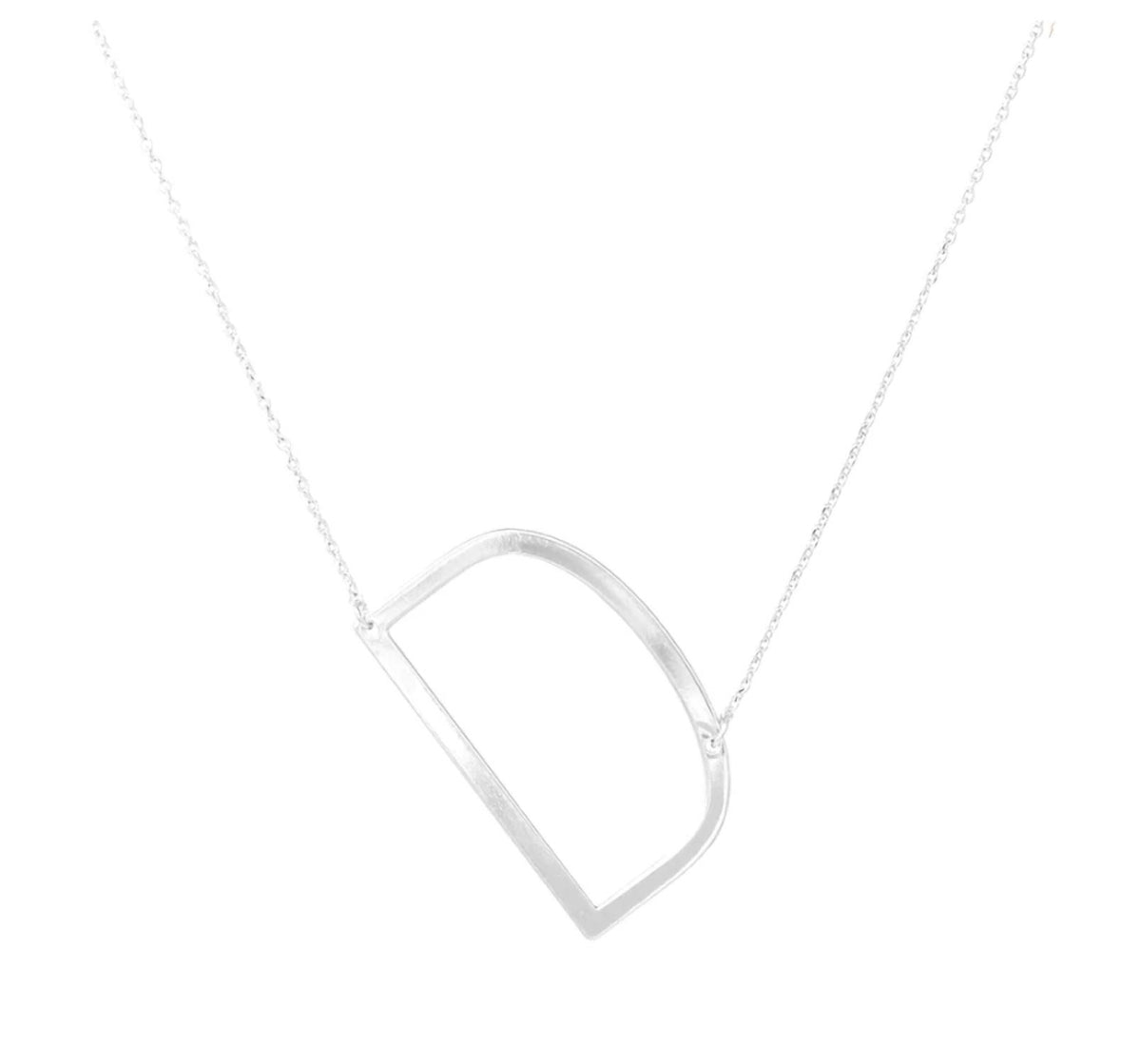 Sideways Initial Necklace