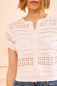 Ulla Johnson - Abriana Eyelet Knit Cardigan