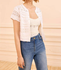 Ulla Johnson - Abriana Eyelet Knit Cardigan