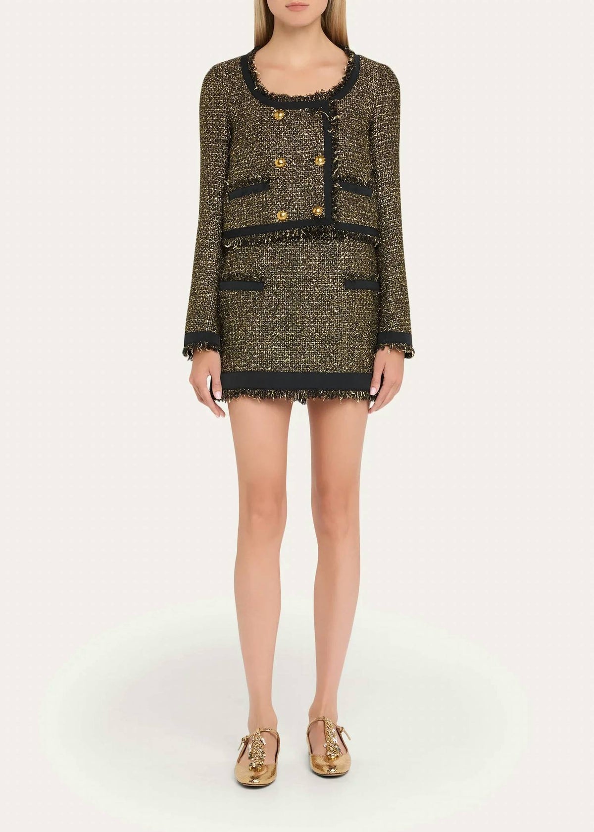 Ulla Johnson - Anisa Tweed U-Neck Jacket