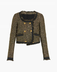 Ulla Johnson - Anisa Tweed U-Neck Jacket