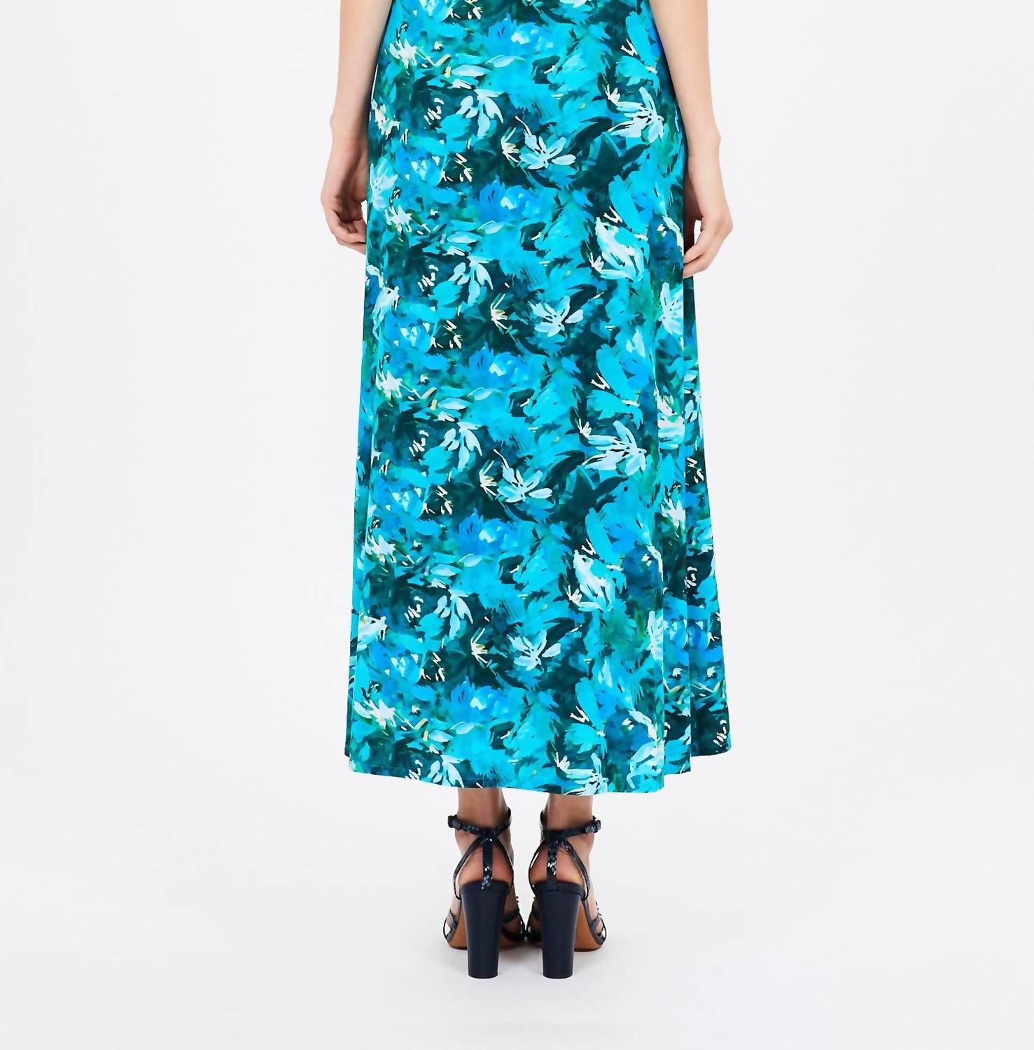 Ulla Johnson - Elise Ruffled Printed Jersey Maxi Dress - blue - clothing - dresses