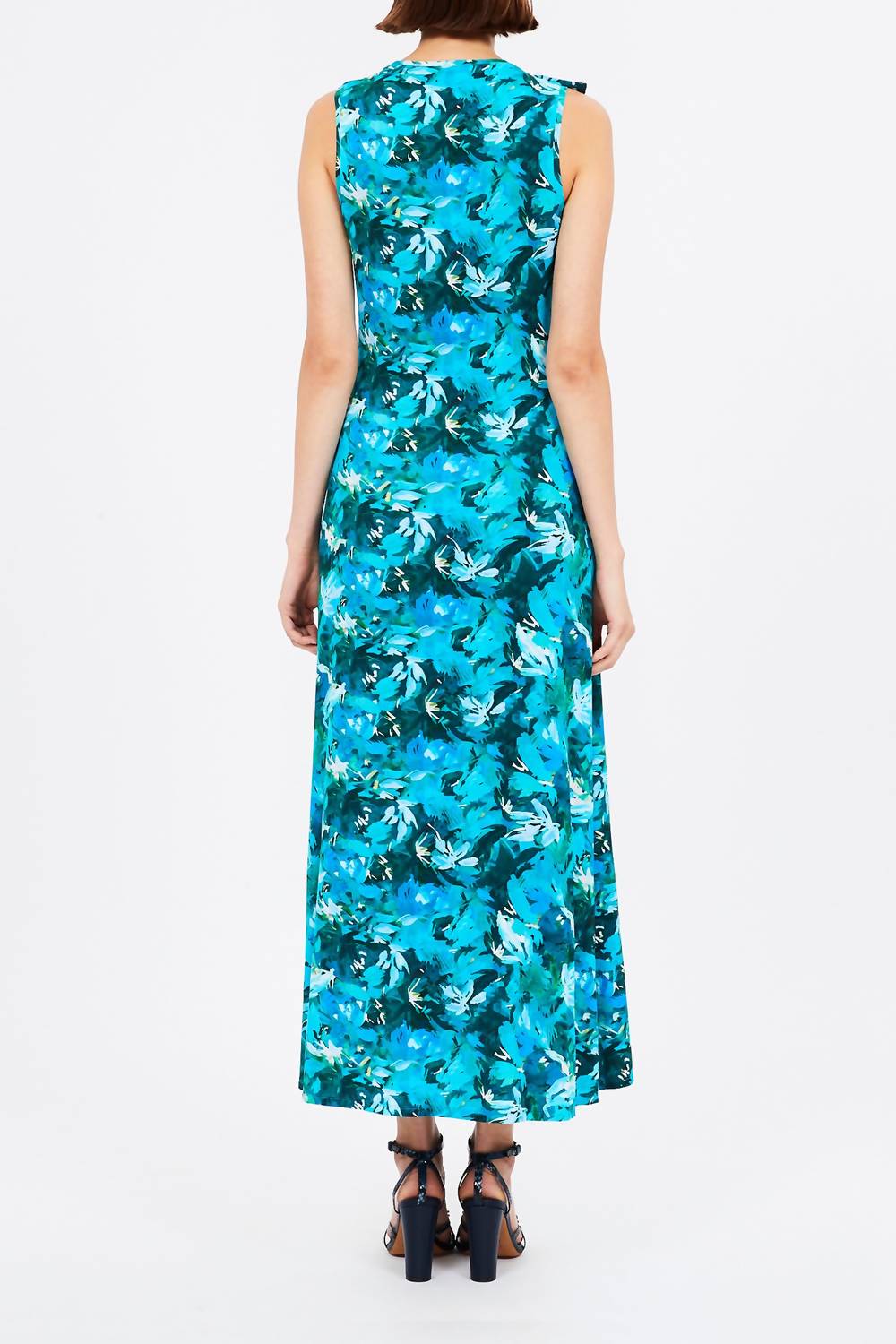 Ulla Johnson - Elise Ruffled Printed Jersey Maxi Dress - blue - clothing - dresses