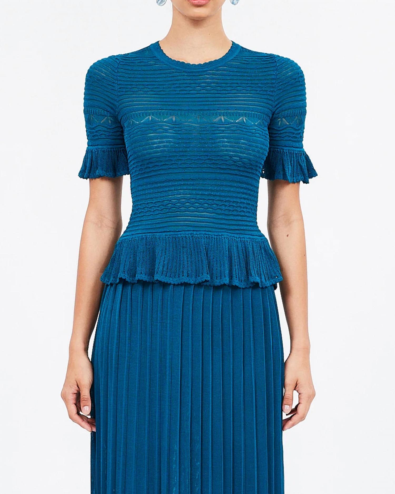 Ulla Johnson - Flora Top - blouses - blue - clothing