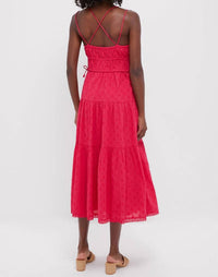 Ulla Johnson - Freya Pink Cotton Midi Dress - clothing - cotton - dresses