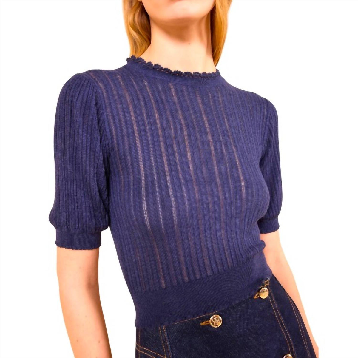 Ulla Johnson - Gemma Short Sleeve Knit Top