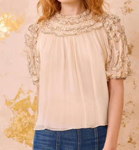 Ulla Johnson - Isolda Short Sleeve Blouse