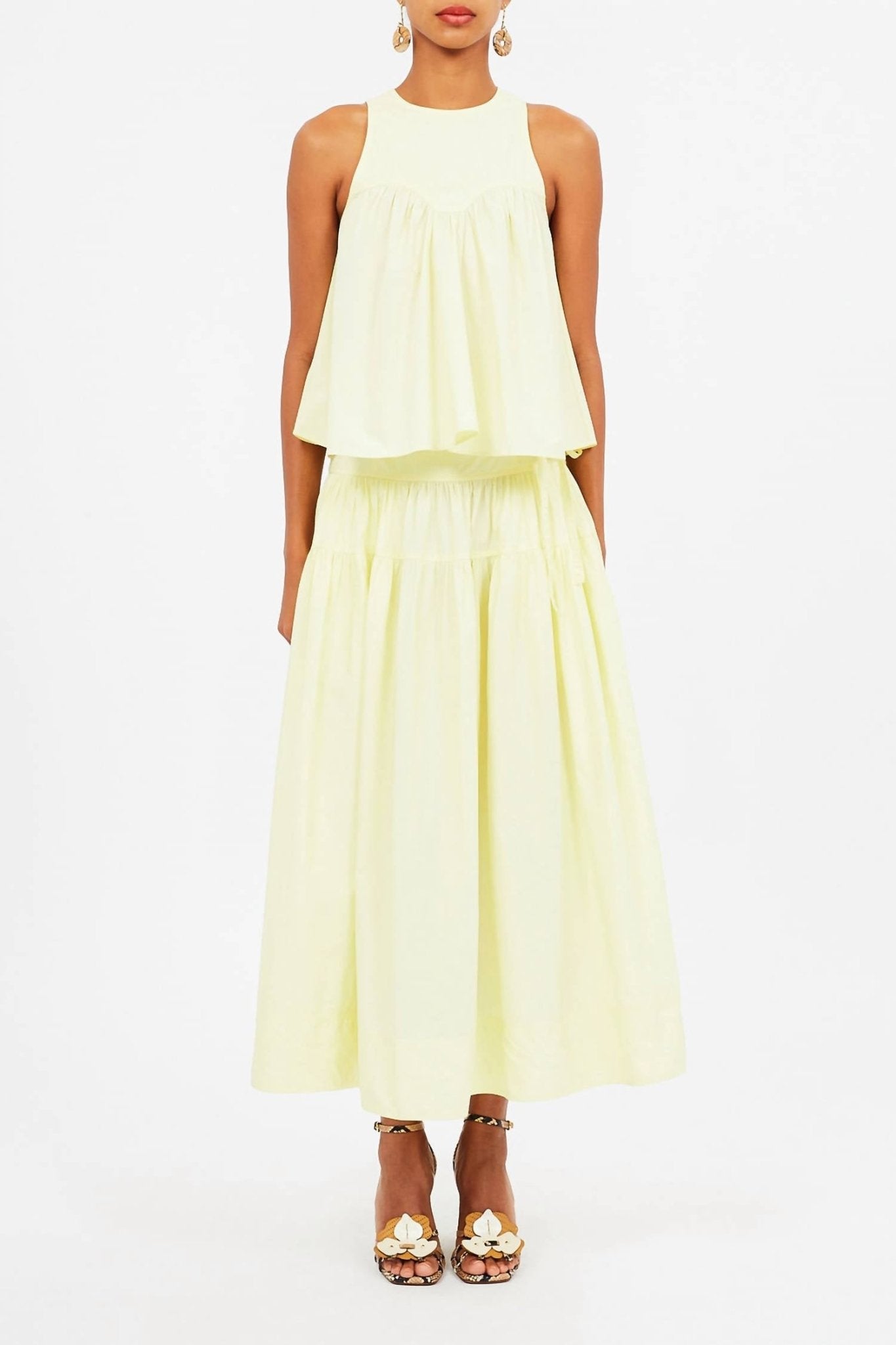 Ulla Johnson - Kali Cotton Sleeveless Tank Top - clothing - cotton - solid