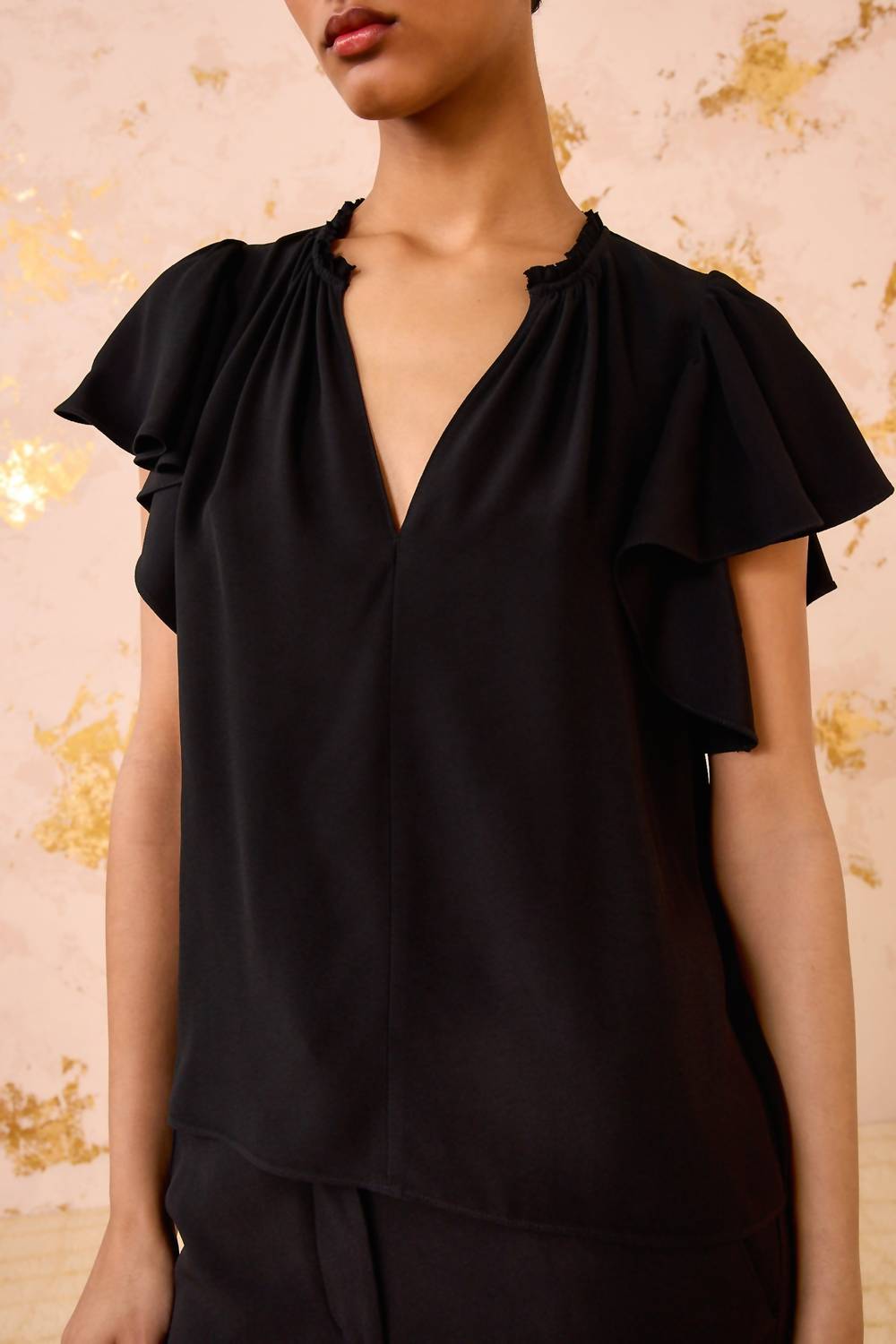 Ulla Johnson - Lilo Flutter Sleeve Blouse