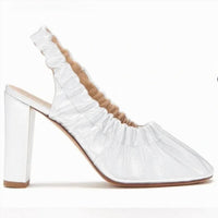 Ulla Johnson - Lucia Leather Ruched High Heeled Shoes