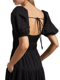 Ulla Johnson - Palma Black Cotton Puff Sleeve Dress - black - clothing - cotton