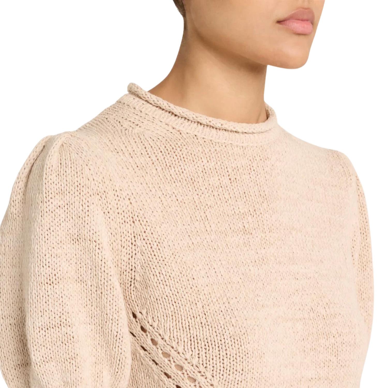 Ulla Johnson - Pia Top - beige - clothing - cotton - blend