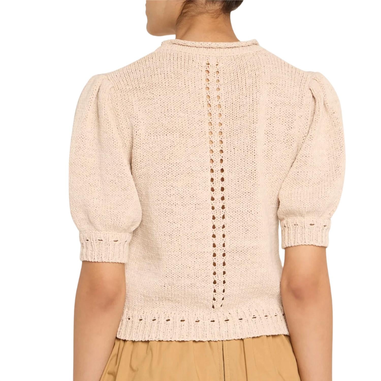 Ulla Johnson - Pia Top - beige - clothing - cotton - blend