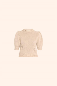 Ulla Johnson - Pia Top - beige - clothing - cotton - blend