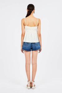 Ulla Johnson - Quinn Ruffled Square Neck Top - blouses - clothing - cotton
