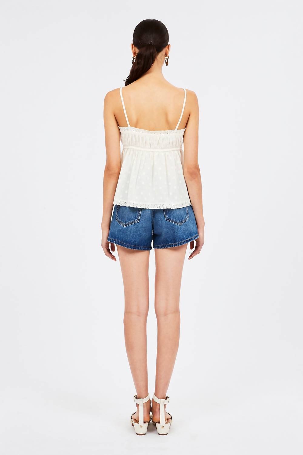 Ulla Johnson - Quinn Ruffled Square Neck Top - blouses - clothing - cotton