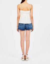 Ulla Johnson - Quinn Ruffled Square Neck Top - blouses - clothing - cotton