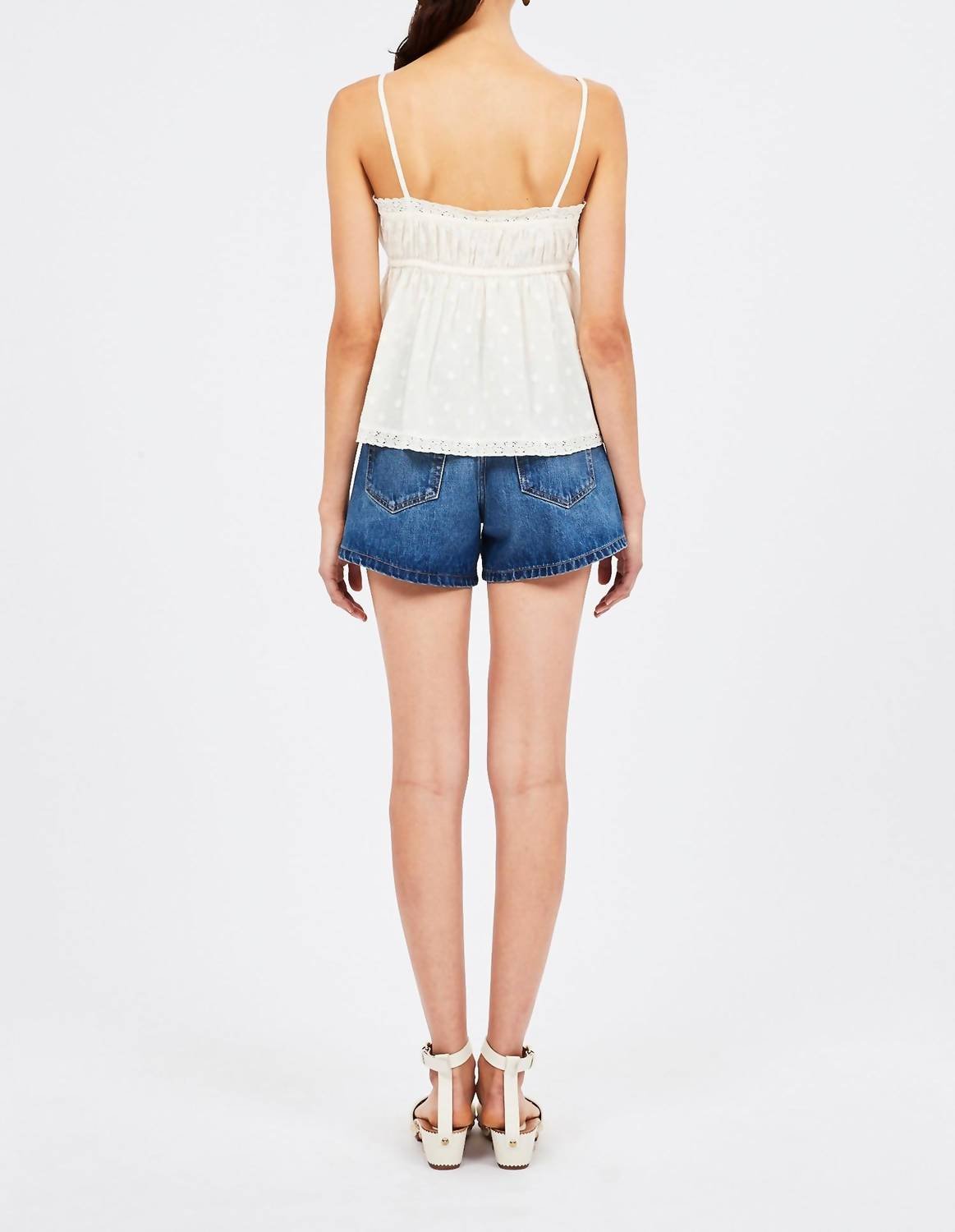 Ulla Johnson - Quinn Ruffled Square Neck Top - blouses - clothing - cotton