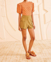 Ulla Johnson - Sadie Short - clothing - cotton - blend - green