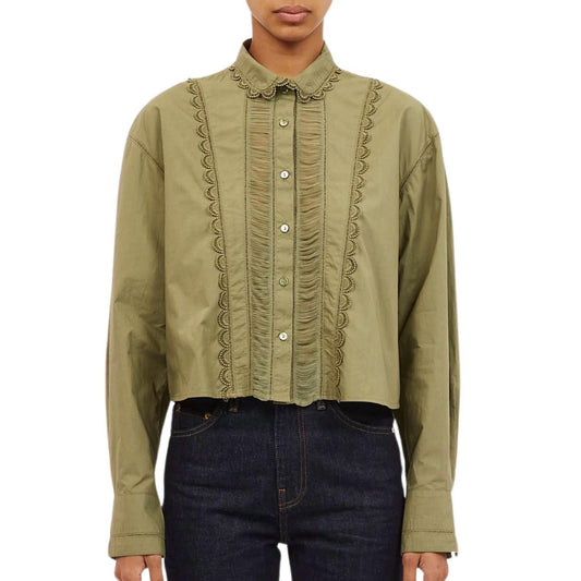 Ulla Johnson - Samira Blouse - blouses - clothing - green
